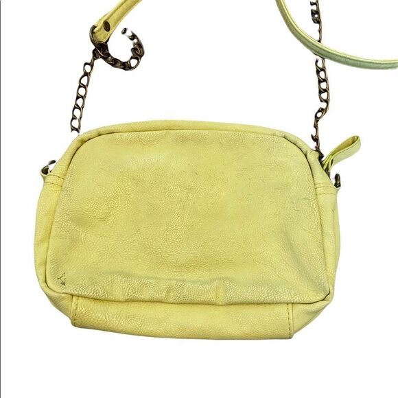 XHILARATION Yellow Studded Chain Cross Body Bag - Picture 3 of 7